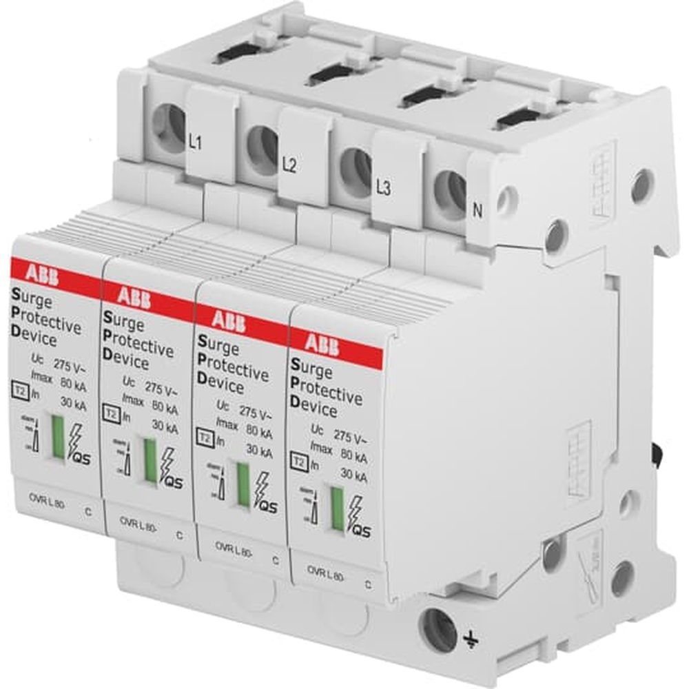 ABB Überspannungsableiter für Energietechnik Stromversorgung 2CTB815704R3700 Typ OVR T2 3N 40-440S 