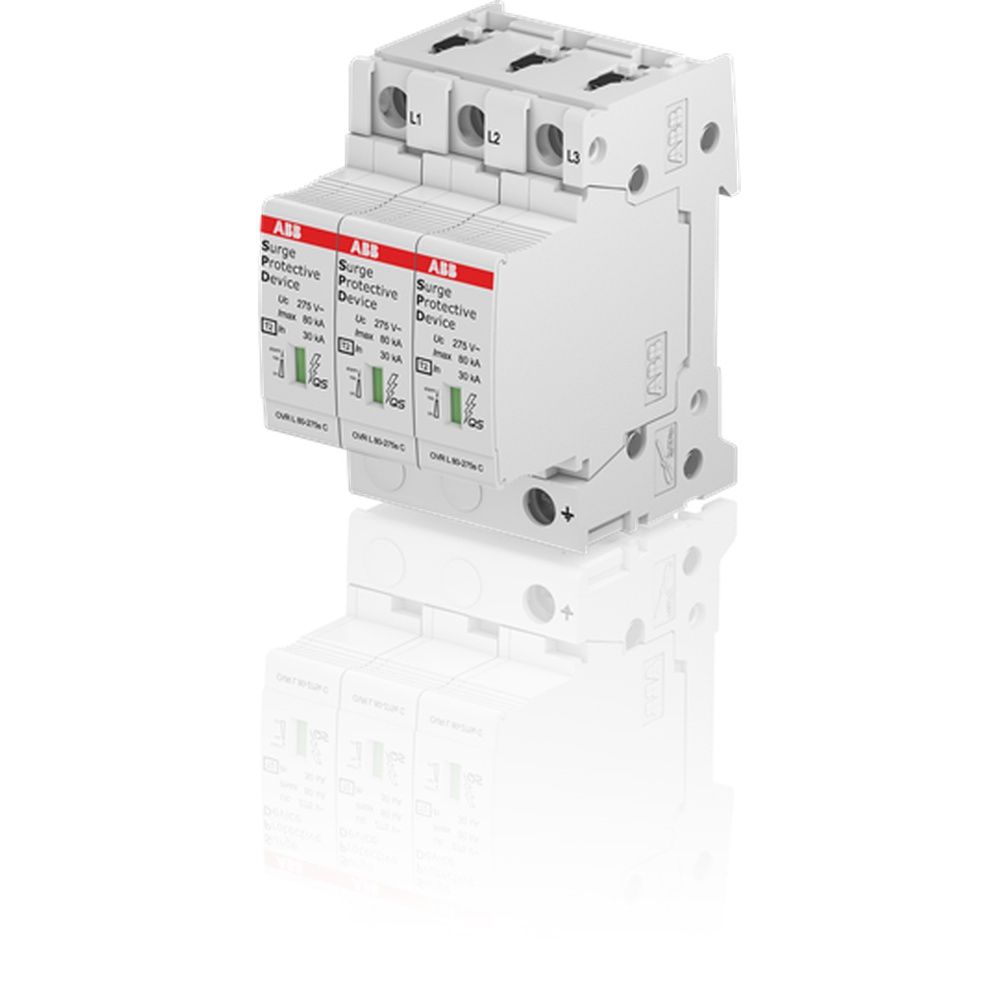 ABB Überspannungsableiter für Energietechnik Stromversorgung 2CTB815708R1800 Typ OVR T2 3L 80-275S 