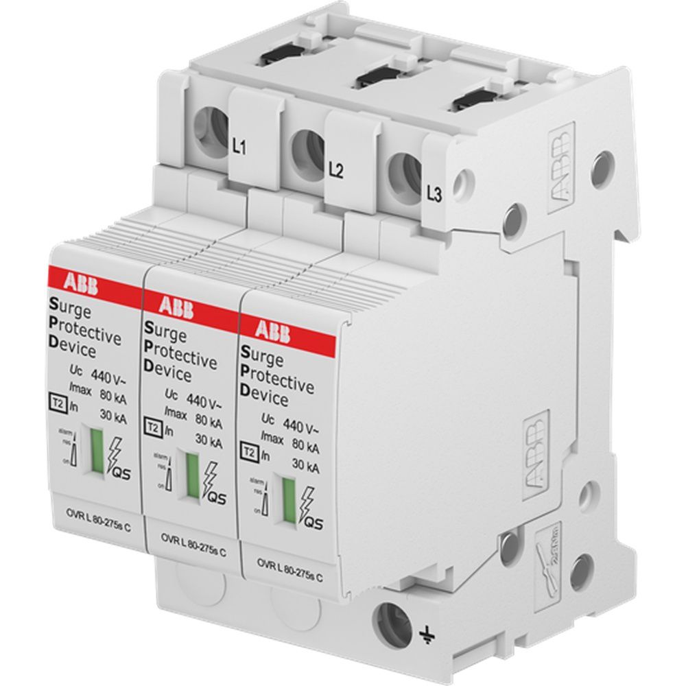 ABB Überspannungsableiter für Energietechnik Stromversorgung 2CTB815708R3500 Typ OVR T2 3L 80-440S 