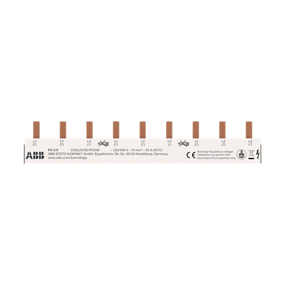 ABB Phasenschiene 2CDL231001R1009 Typ PS3/9 