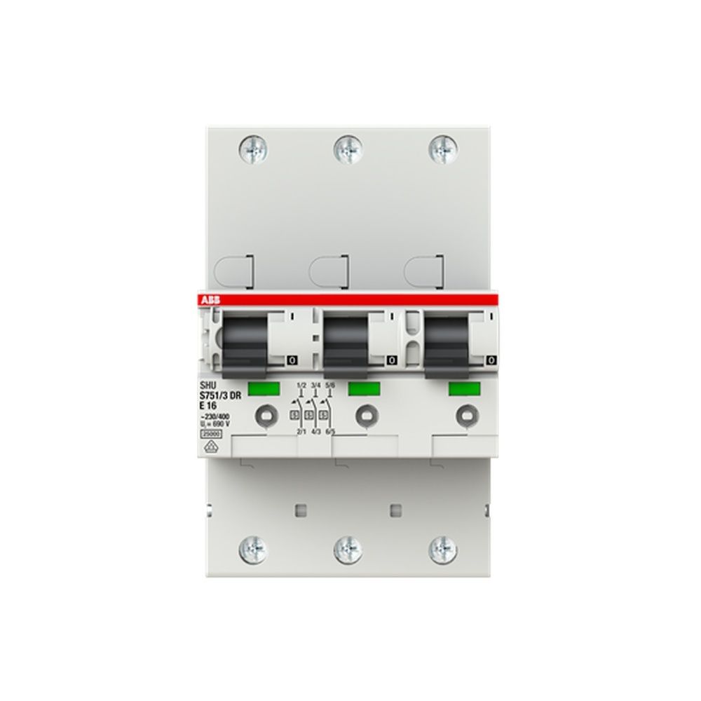 ABB Selektiver Hauptleitungsschutzschalter 2CDH781001R2162 Typ S751/3DR-E16 