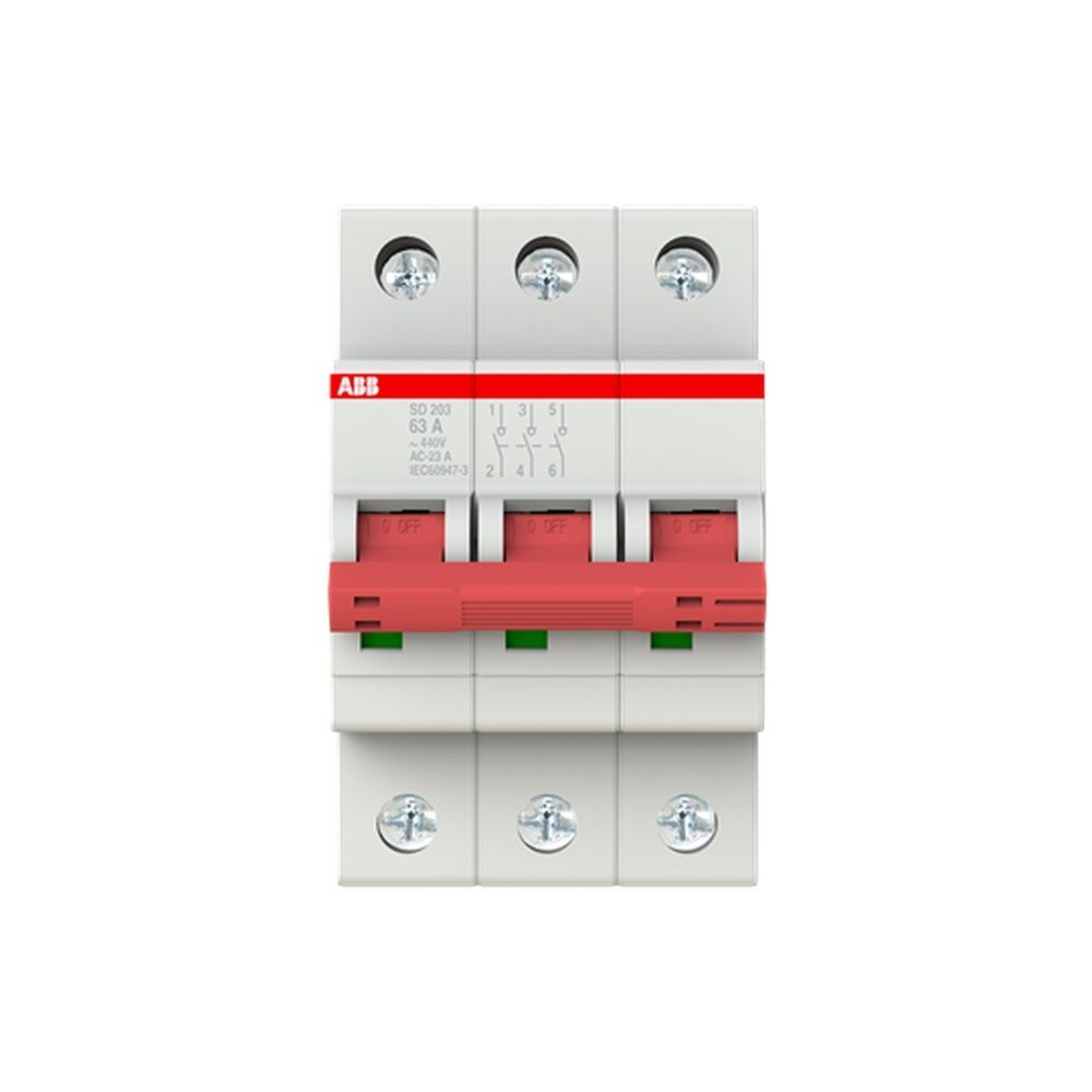 ABB Schalter für Reiheneinbau 2CDD283101R0063 Typ SD203/63 