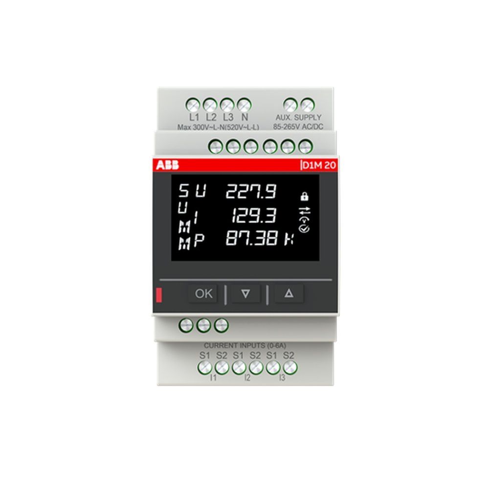 ABB Netzanalysegerät 2TAZ665052R2001 Typ D1M 20 Modbus 