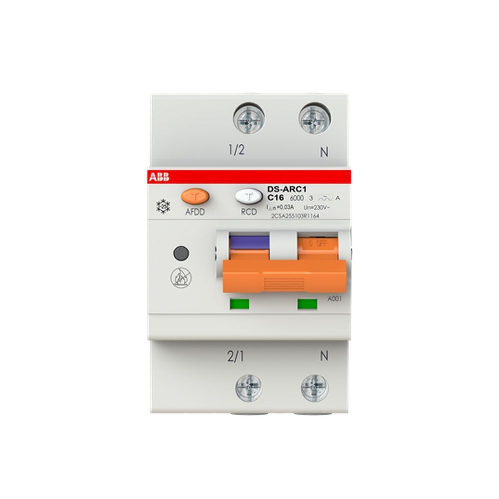 ABB Kombination FI Schalter Leitungsschutzschalter mit Zusatzeinrichtung 2CSA255103R1164 Typ DS-ARC1A-C16/0,03 