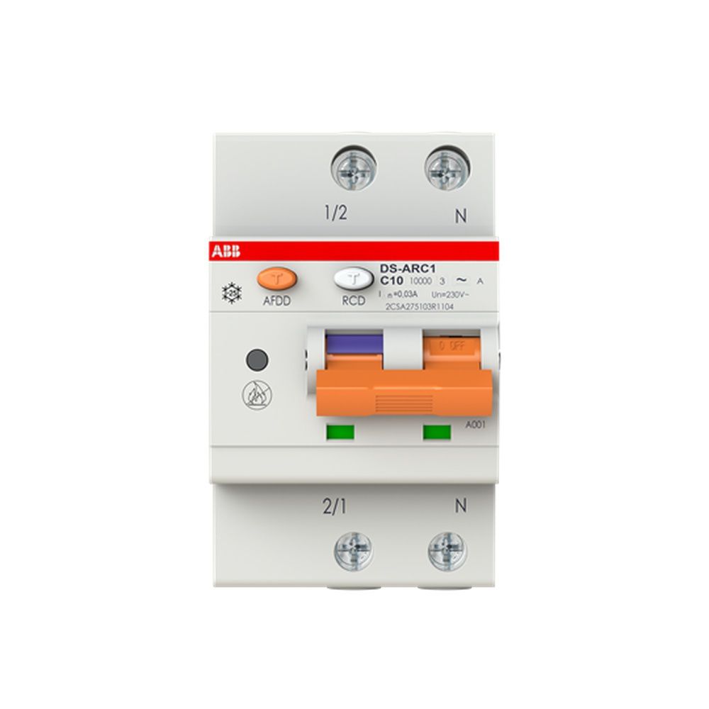 ABB Kombination FI Schalter Leitungsschutzschalter mit Zusatzeinrichtung 2CSA275103R1104 Typ DS-ARC1MA-C10/0,03 