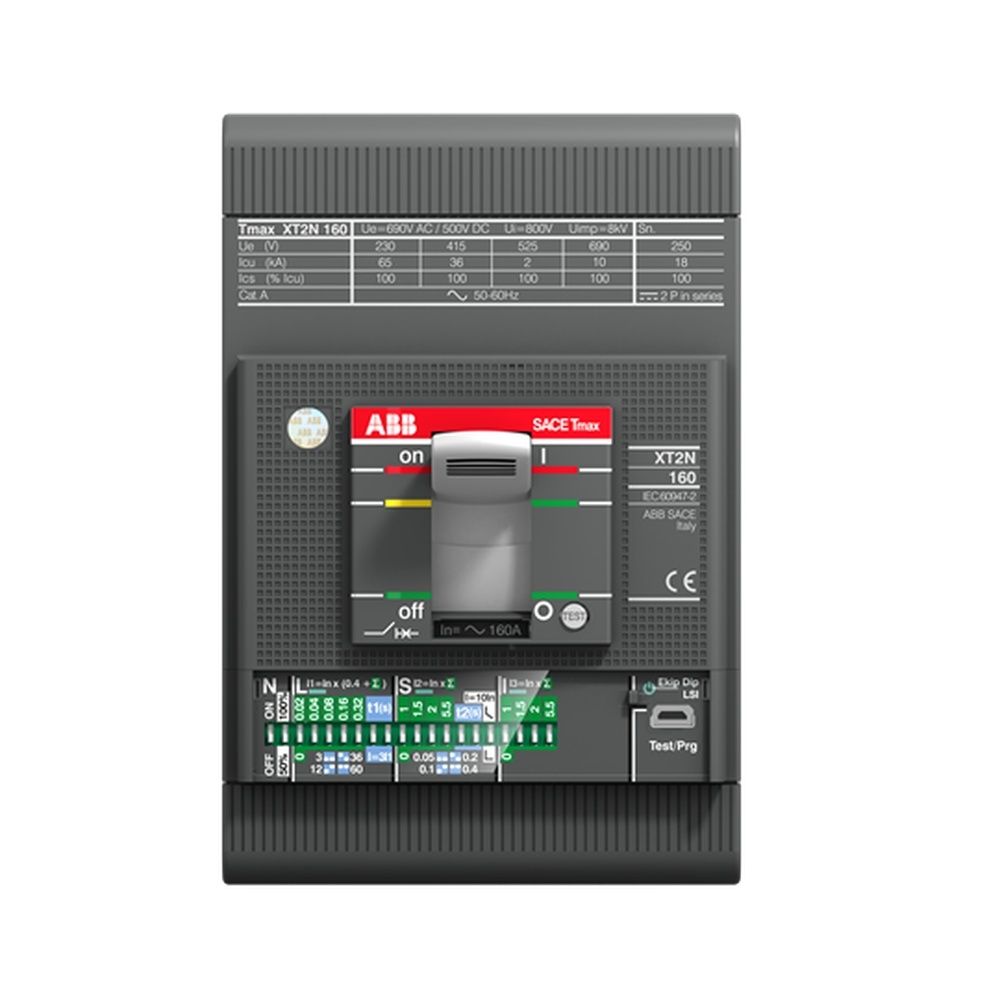 ABB Leistungsschalter für Trafo Generator und Anlagenschutz 1SDA068000R1 Typ XT2V 160 EKIP M-I 