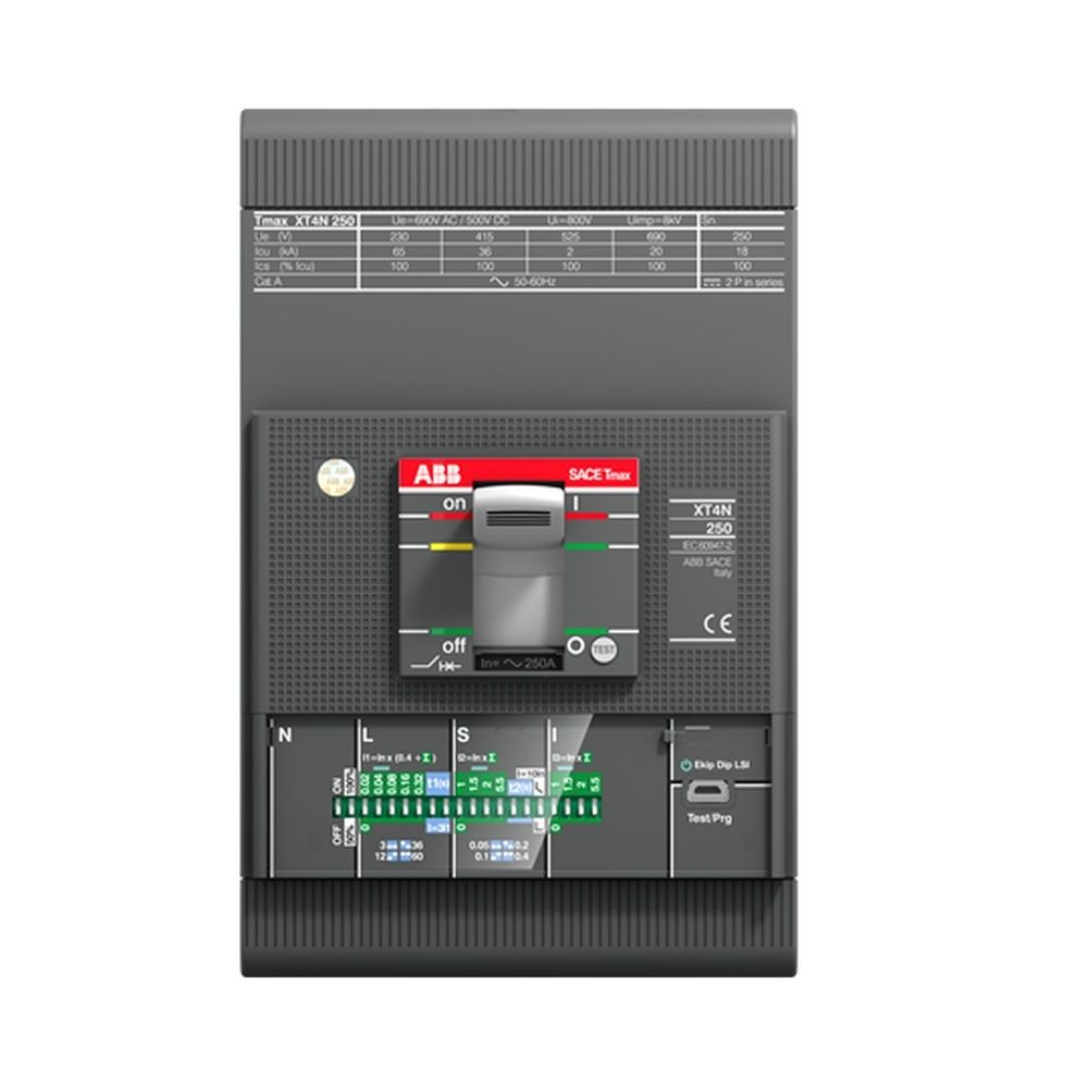 ABB Leistungsschalter für Trafo Generator und Anlagenschutz 1SDA068129R1 Typ XT4N 160 EKIP I IN 