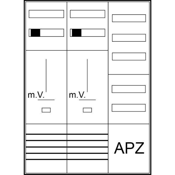 ABN Zählerschrank S37ZA120