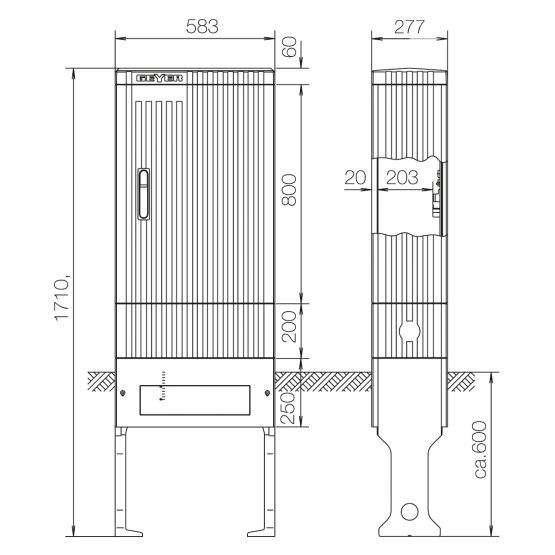 ABN Anschlusssäule SL175