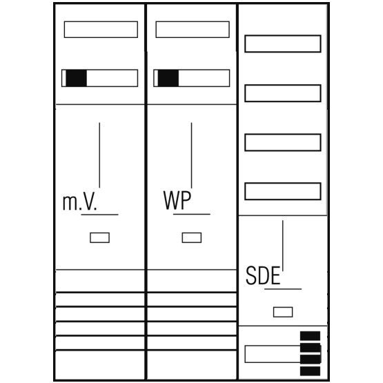 ABN Komplett Zählerplatz  Z37D414N