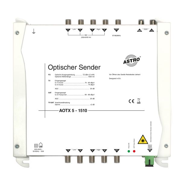 ASTRO Strobel Optischer Sender 00390102 Typ AOTX 5 1510 