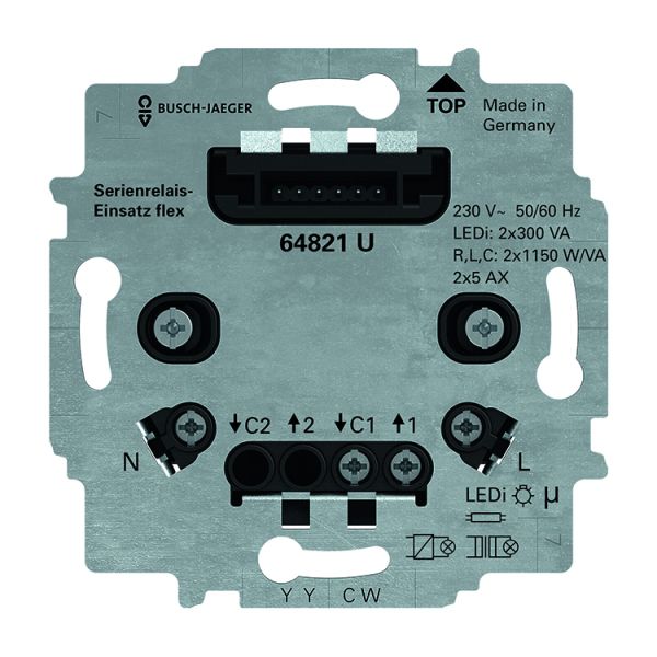 Busch-Jaeger Universal Serien Einsatz 64821 U Nr. 2CKA006800A3044