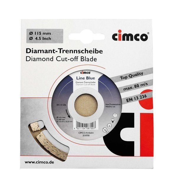 Cimco Diamant-Trennscheiben 208700 EAN Nr. 4021104087007