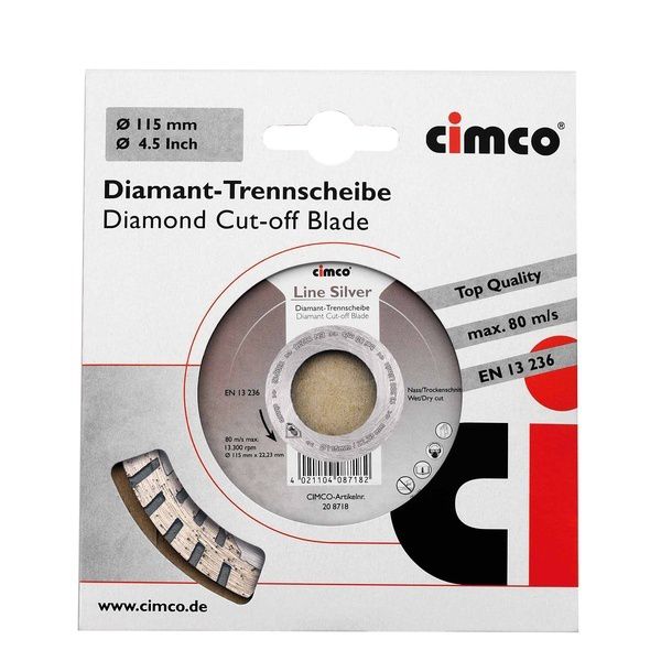 Cimco Diamant-Trennscheiben 208718 EAN Nr. 4021104087182