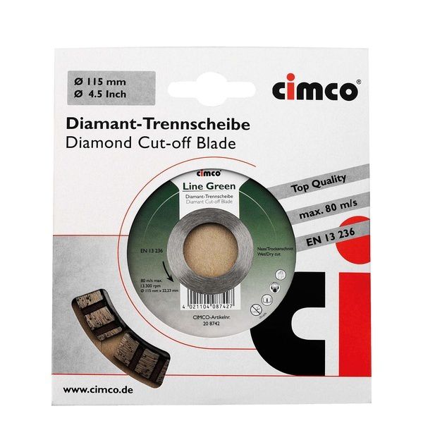 Cimco Diamant-Trennscheiben 208742 EAN Nr. 4021104087427