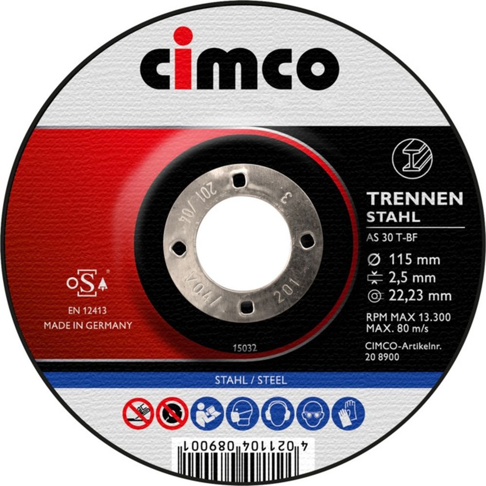 Cimco Trennscheibe 208900 EAN Nr. 4021104089001