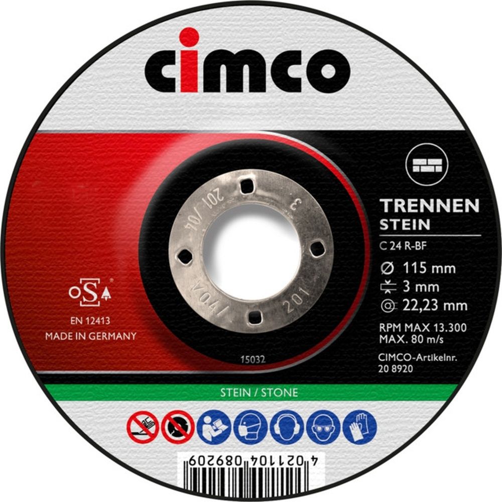 Cimco Trennscheibe 208920 EAN Nr. 4021104089209