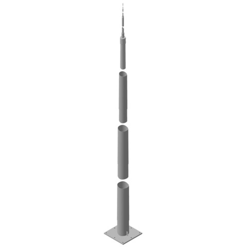 Dehn + Söhne Tele Blitzschutzmast 103022 Typ TBM 22.35M FP565 STTZN 