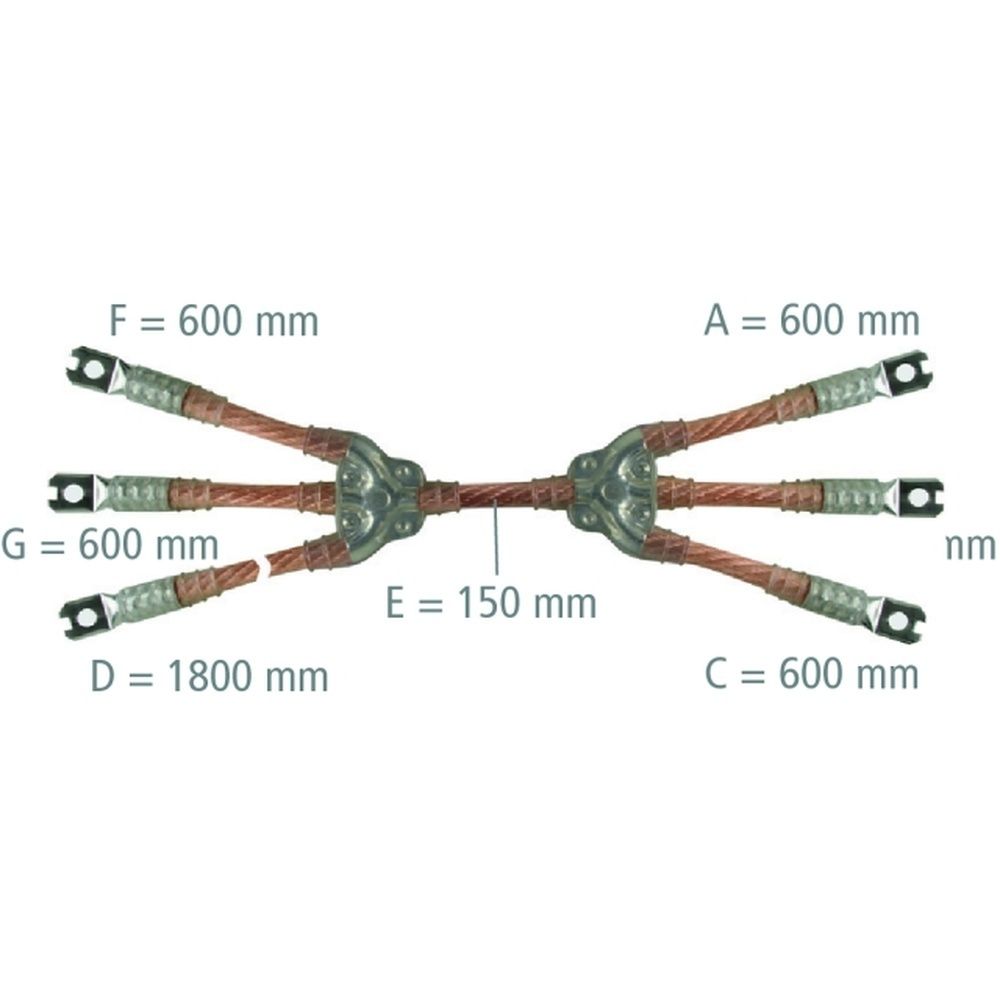 Dehn + Söhne Kurzschließseile VGCMAA5 Typ EKV5+0 95 G VGCMAA5 