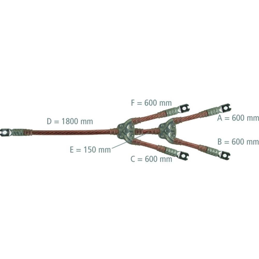 Dehn + Söhne Kurzschließseile V3NCSHX Typ EKV4U0 50 G V3NCSHX 