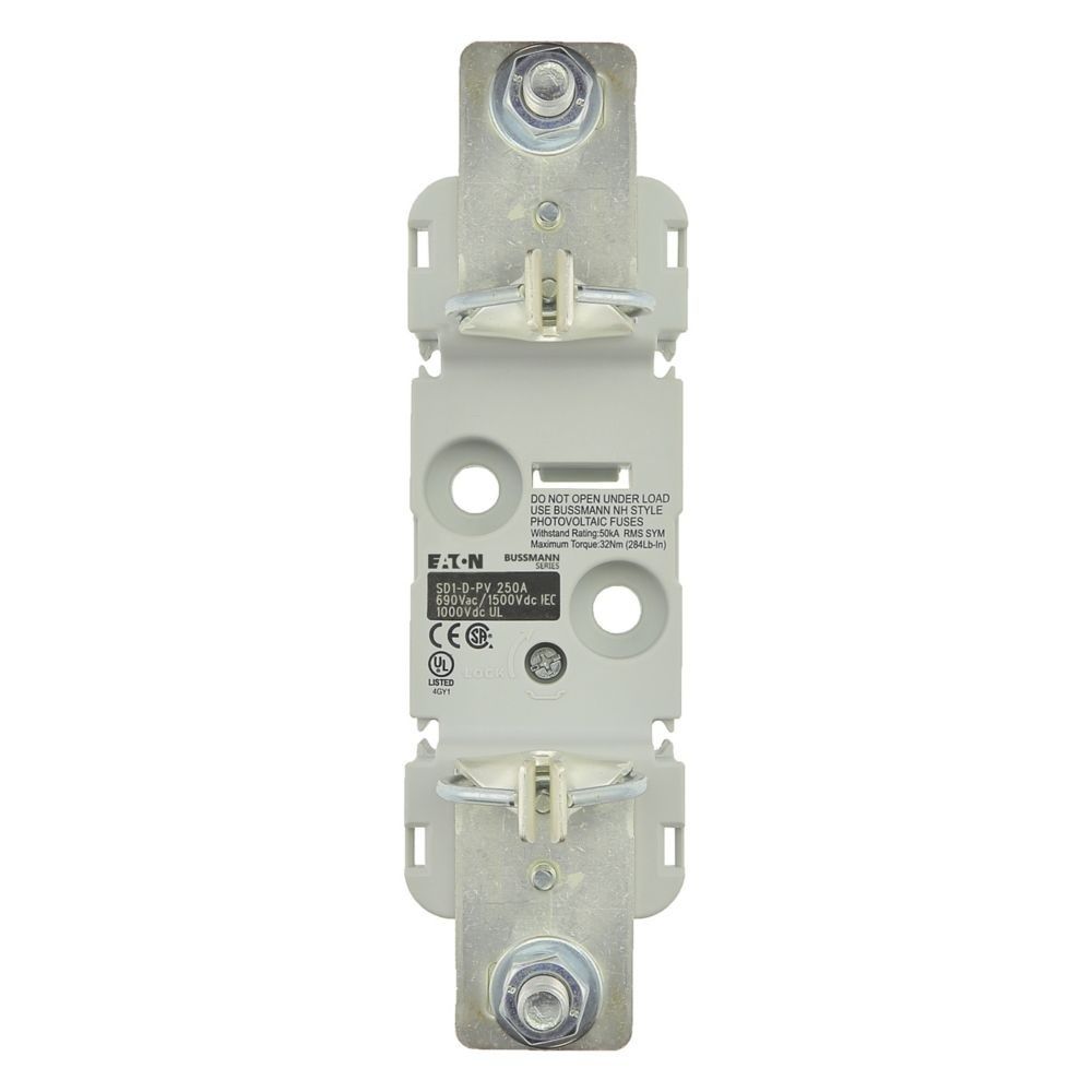 Eaton Sicherungsunterteil SD1-D-PV Typ NH1 SINGLE POLE SILVER 1/4 SCREW PV Preis per VPE von 3 Stück