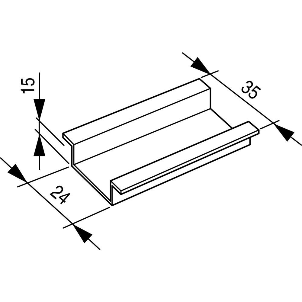 Eaton Hutschiene 050657 Typ TS35X15 Preis per VPE von 10 Stück