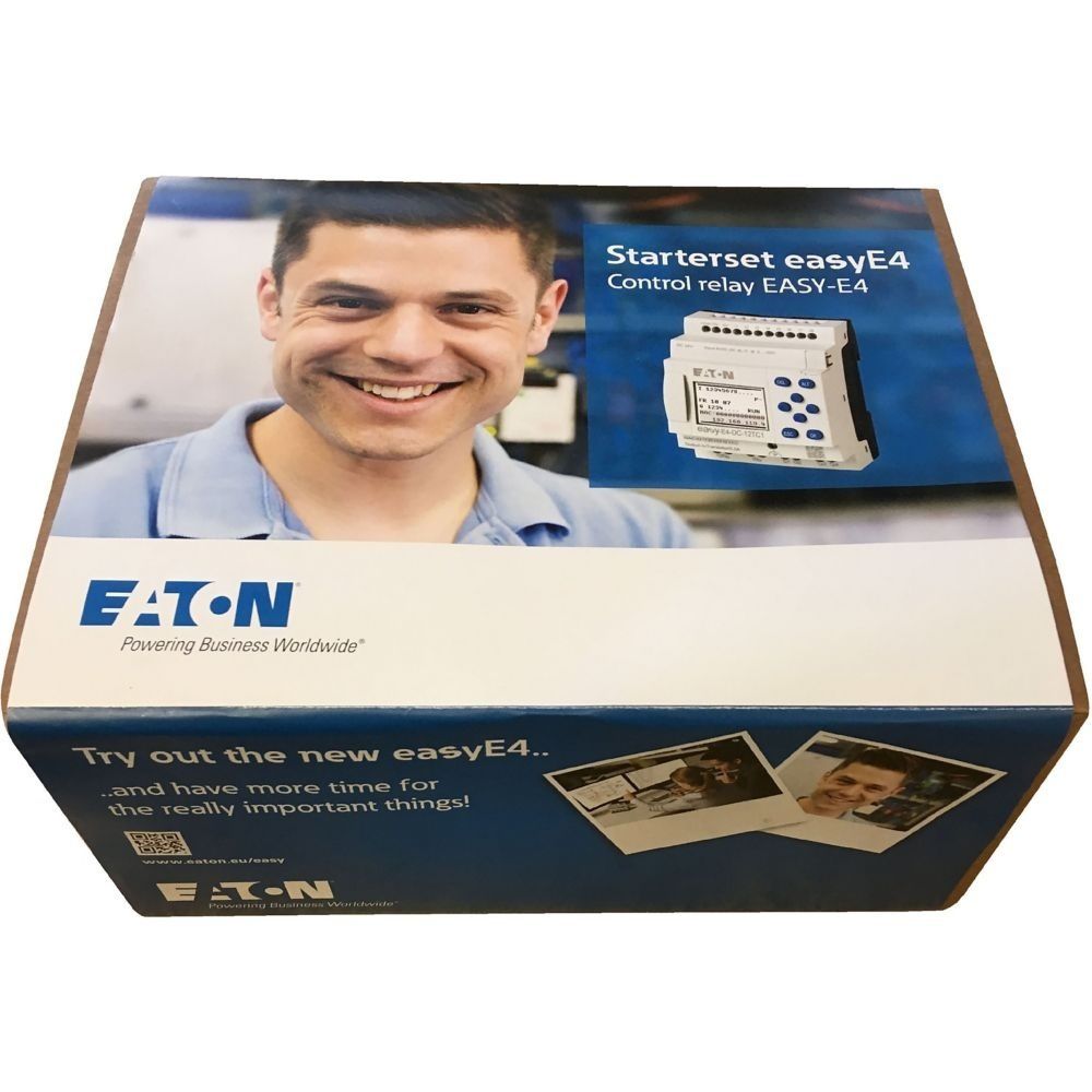 Eaton Bundle bestehend aus EASY E4 DC 12TCX1 und EASY COM SWD C1 199510 Typ EASY-BOX-E4-DCX-SWD1 