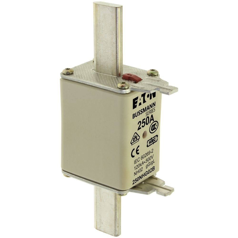 Eaton Sicherungseinsatz 250NHG02B Typ NH FUSE 250A 500V GL/GG SIZE 02 DUAL IND Preis per VPE von 3 Stück