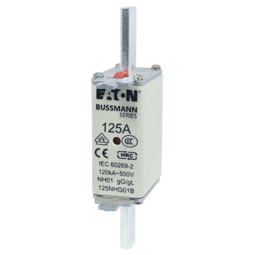 Eaton Sicherungseinsatz 125NHG01B Typ NH FUSE 125A 500V GL/GG SIZE 01 DUAL IN Preis per VPE von 3 Stück