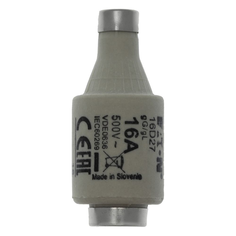 Eaton Sicherungseinsatz 16D27 Typ FUSE D2 16A 500 VAC T GL/GG E27 Preis per VPE von 5 Stück