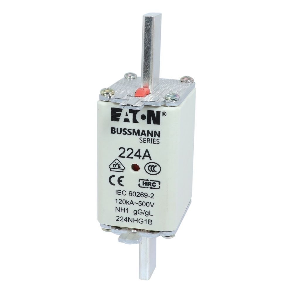 Eaton Sicherungseinsatz 224NHG1B Typ NH FUSE 224A 500V GL/GG SIZE 1 DUAL IN Preis per VPE von 3 Stück