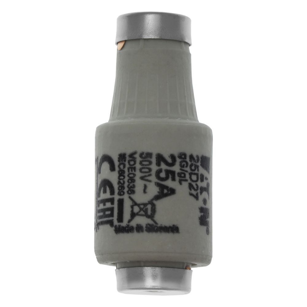 Eaton Sicherungseinsatz 25D27 Typ FUSE-D2 25A T GL/GG 500VAC E27 Preis per VPE von 5 Stück