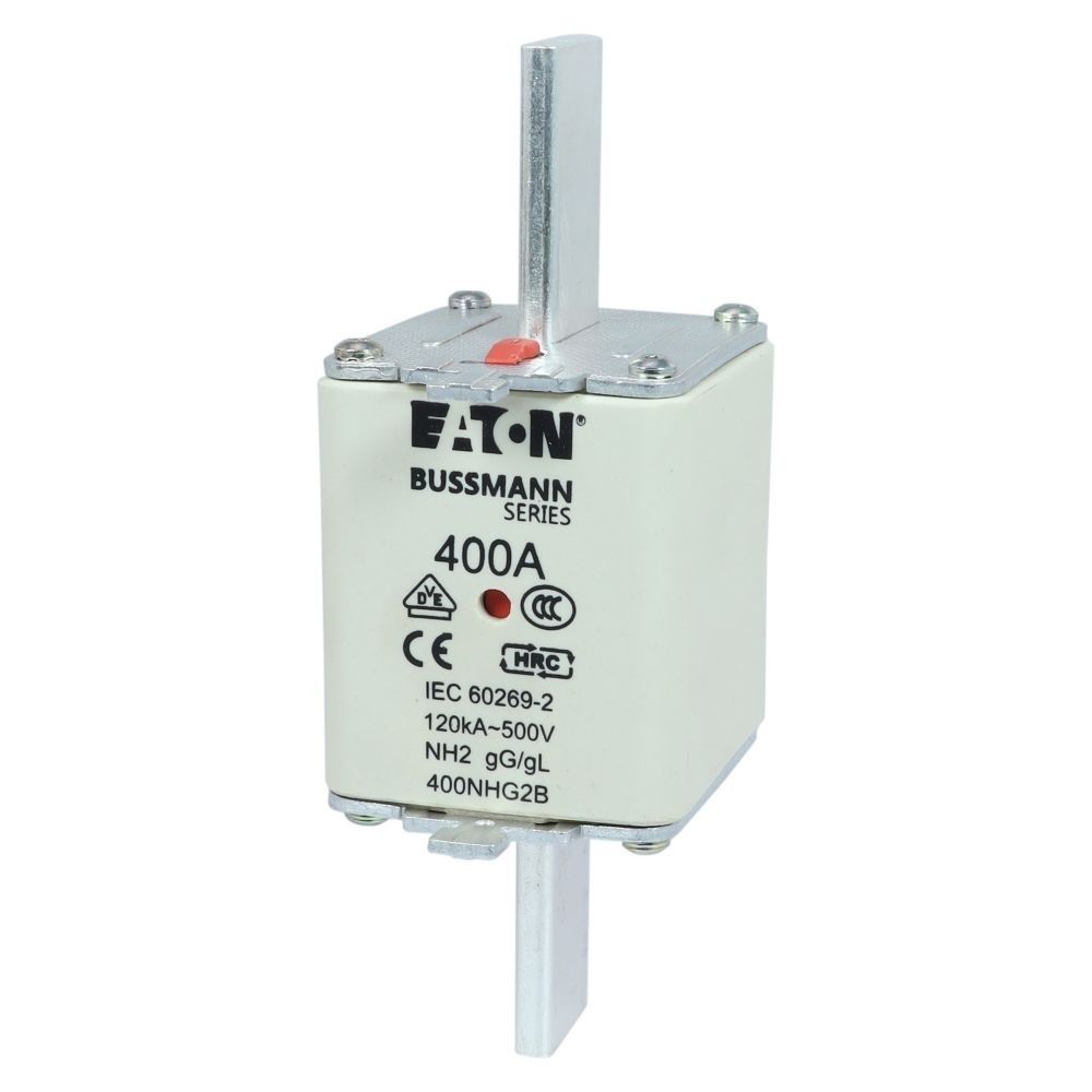 Eaton Sicherungseinsatz 400NHG2B Typ NH FUSE 400A 500V GL/GG SIZE 2 DUAL IN Preis per VPE von 3 Stück