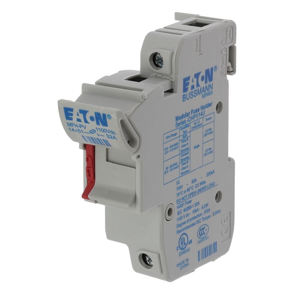 Eaton Sicherungshalter CHPV141U Typ 1P 14x51 PV Fuse Holder Preis per VPE von 6 Stück