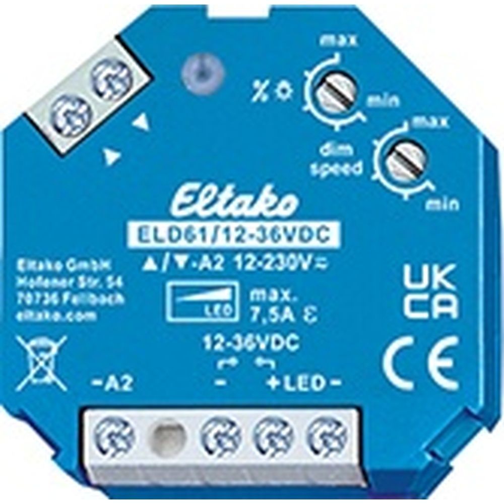 Eltako LED Dimmschalter 61100865 Typ ELD61/12-36V DC