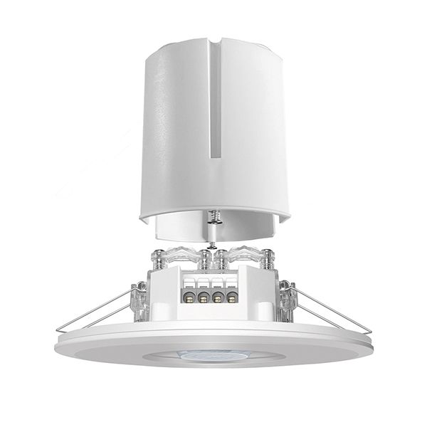 ESYLUX Decken Präsenzmelder EP10423215 Typ PD-FLAT 360/8 LARGE ROUND WHITE BMS FM DALI-2