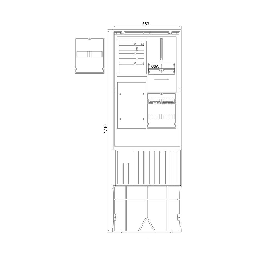 f-tronic Anschlusssäule ZSA1722ZKHO Nr. 7160004 