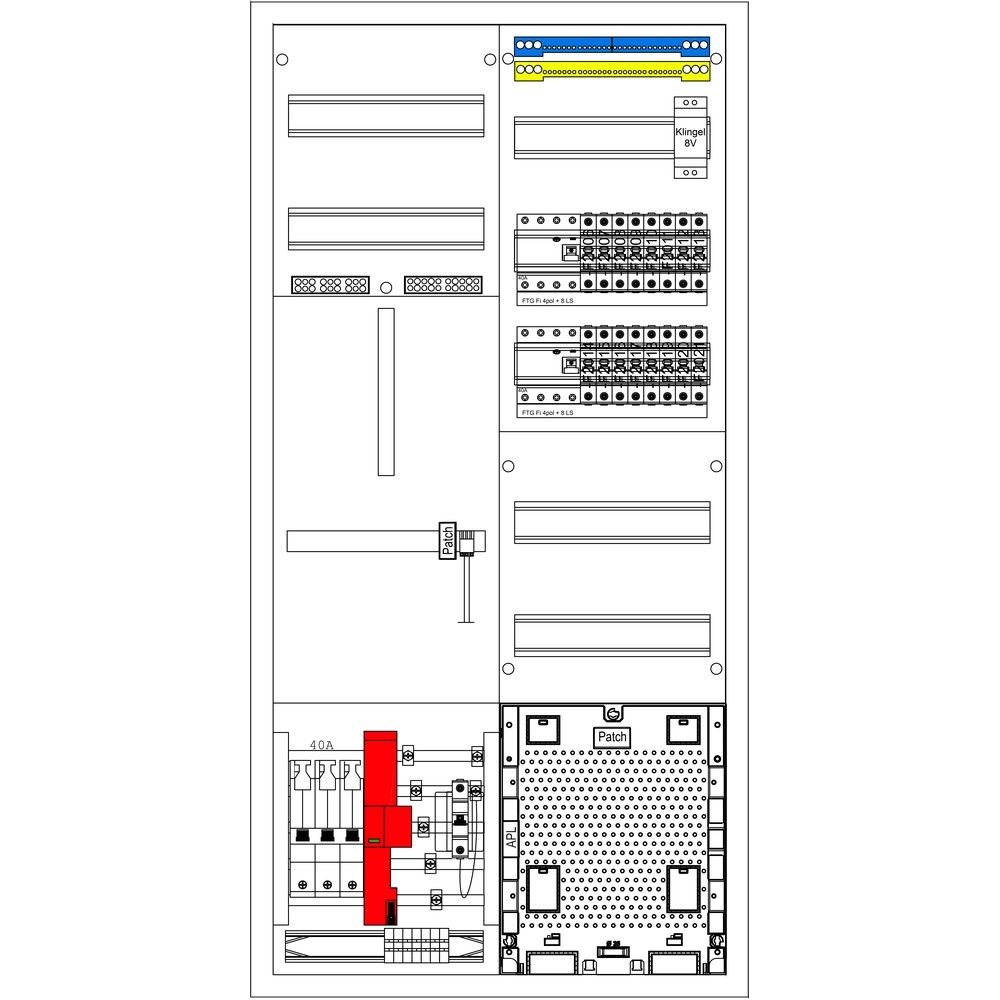 f-tronic Zählerschrank ZE106Z1-0040 Nr. 7120762 