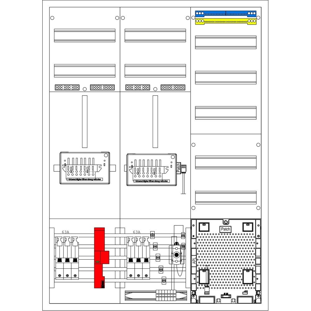 f-tronic Zählerschrank ZE116APZ-0063-ZSK-TD Nr. 7120769 