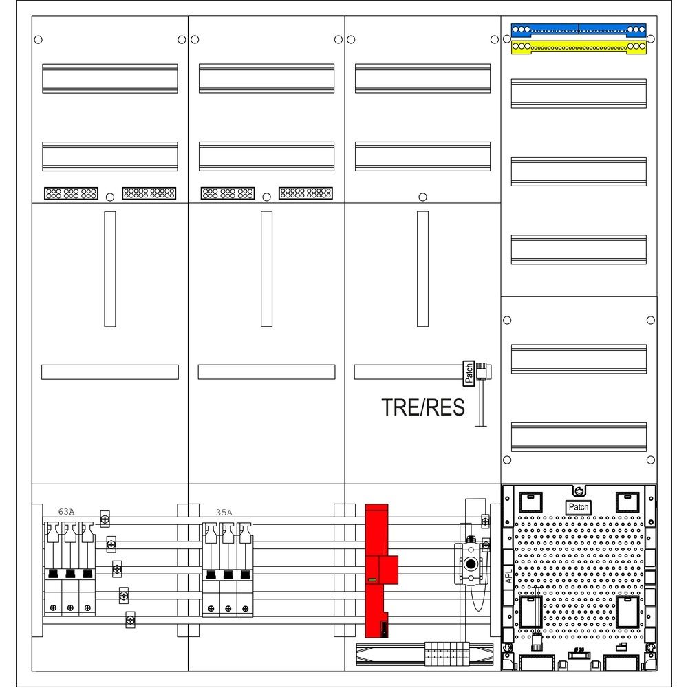 f-tronic Zählerschrank ZE143APZ-0063-035-TD Nr. 7120770 