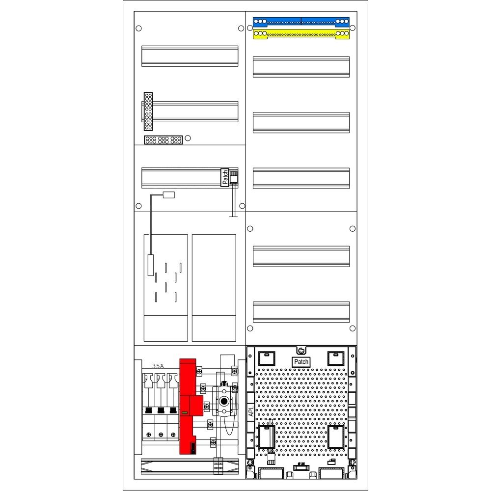 f-tronic Zählerschrank EHZ54APZ-0035-TCEHZ Nr. 7120858 