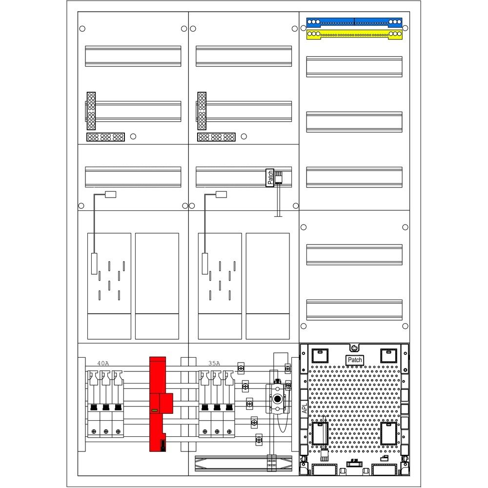 f-tronic Zählerschrank EHZ61APZ-0040-TCEHZ Nr. 7120866 