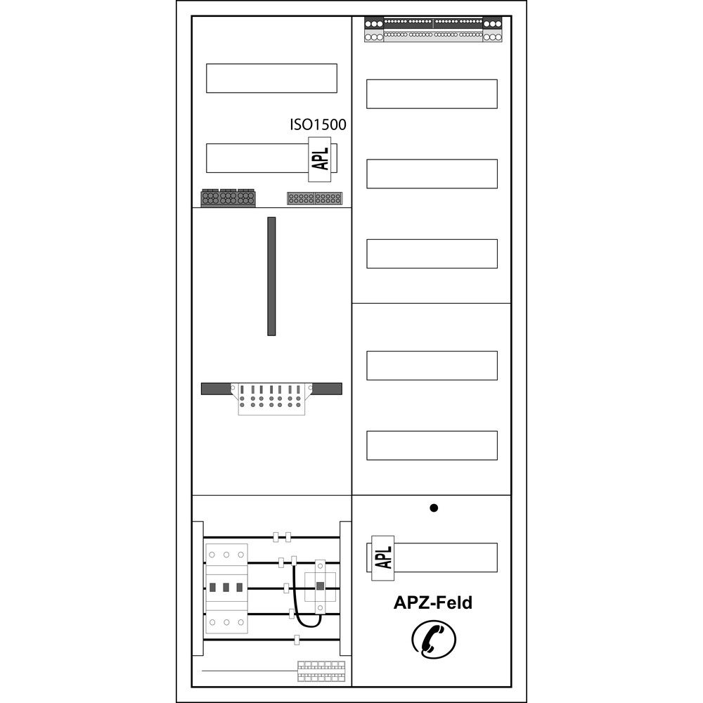 f-tronic Zählerschrank ZE106APZ-0063-ZSK-TB Nr. 7120791 