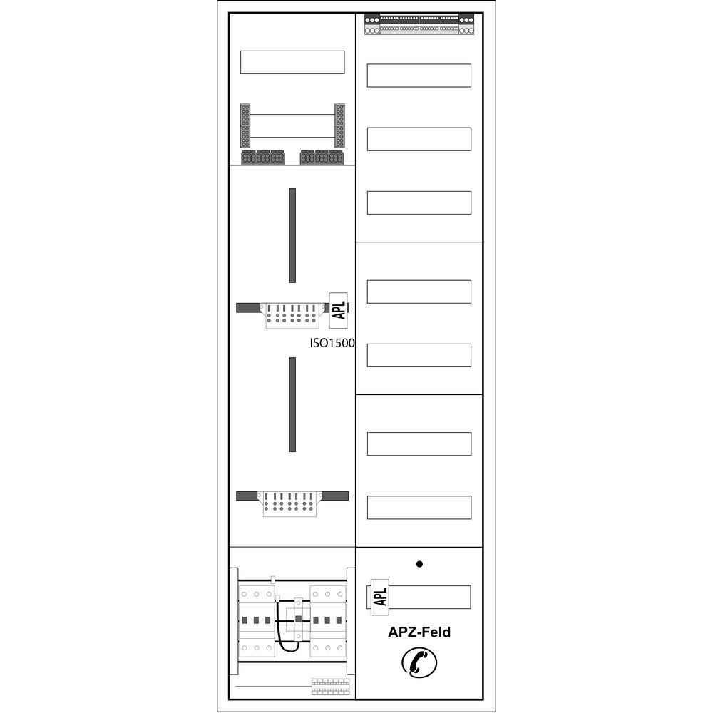 f-tronic Zählerschrank ZE413APZ-0063-ZSK-TB Nr. 7120796 