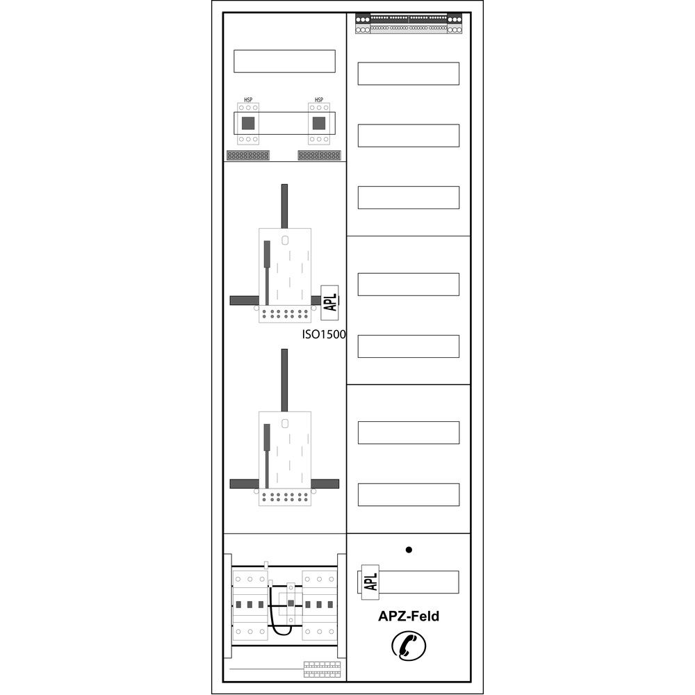 f-tronic Zählerschrank ZE413APZ-0040-TBEHZ Nr. 7120797 