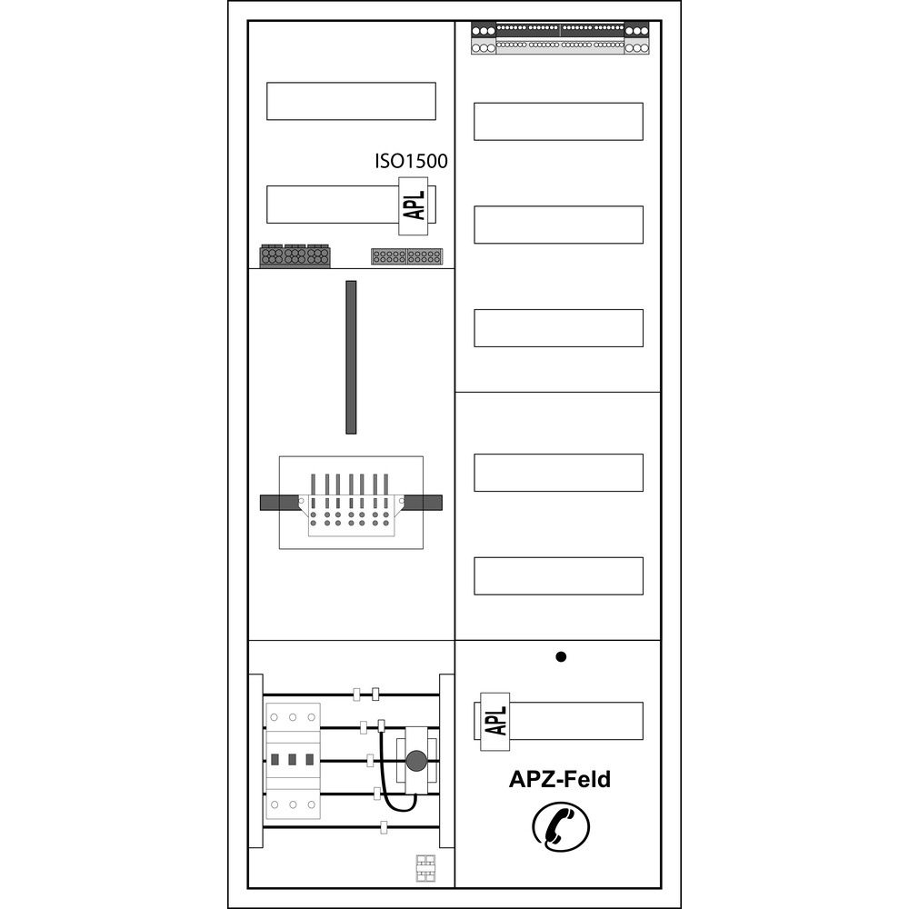 f-tronic Zählerschrank ZE106APZ-0040-ZSK-TC Nr. 7120798 