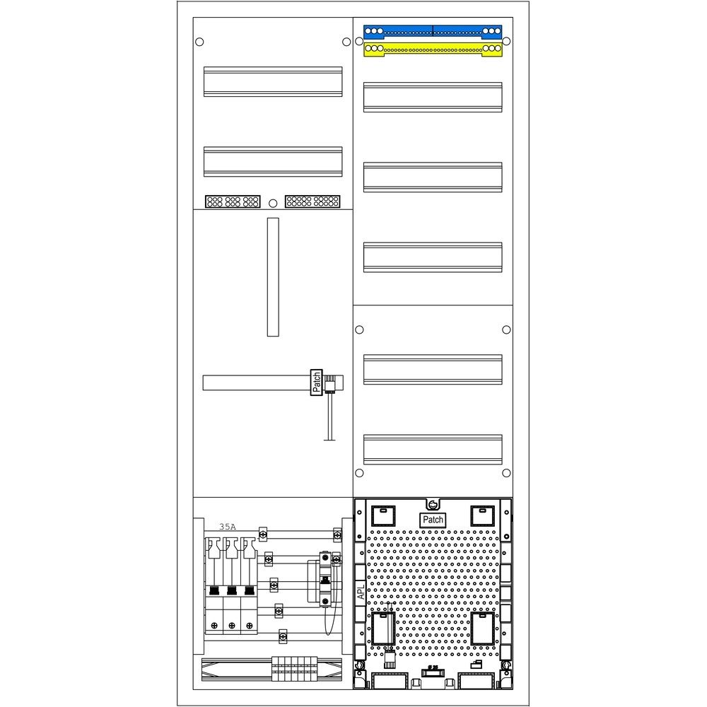 f-tronic Zählerschrank ZE106APZ-0035-TIEHZ Nr. 7121705 