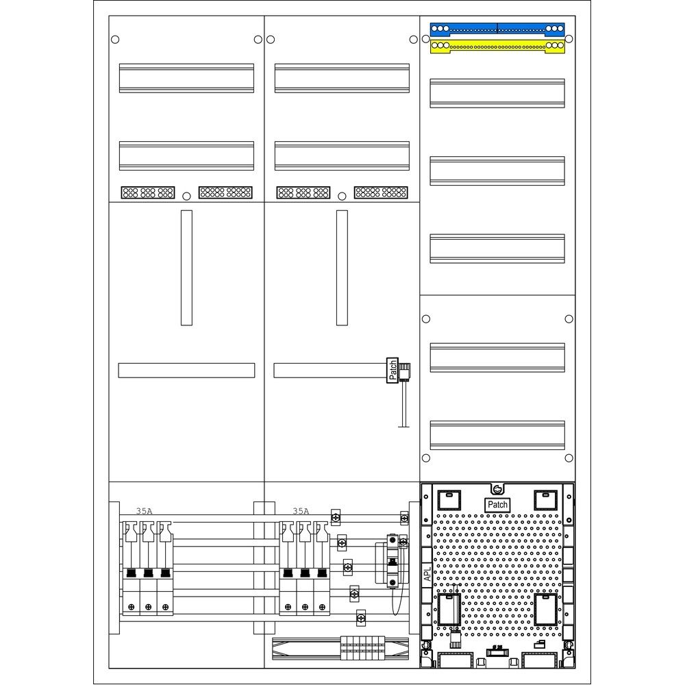 f-tronic Zählerschrank ZE116APZ-0035-TIEHZ Nr. 7121714 