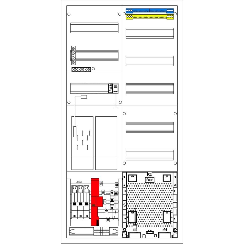 f-tronic Zählerschrank EHZ54APZ-0035-TIEHZ Nr. 7121800 