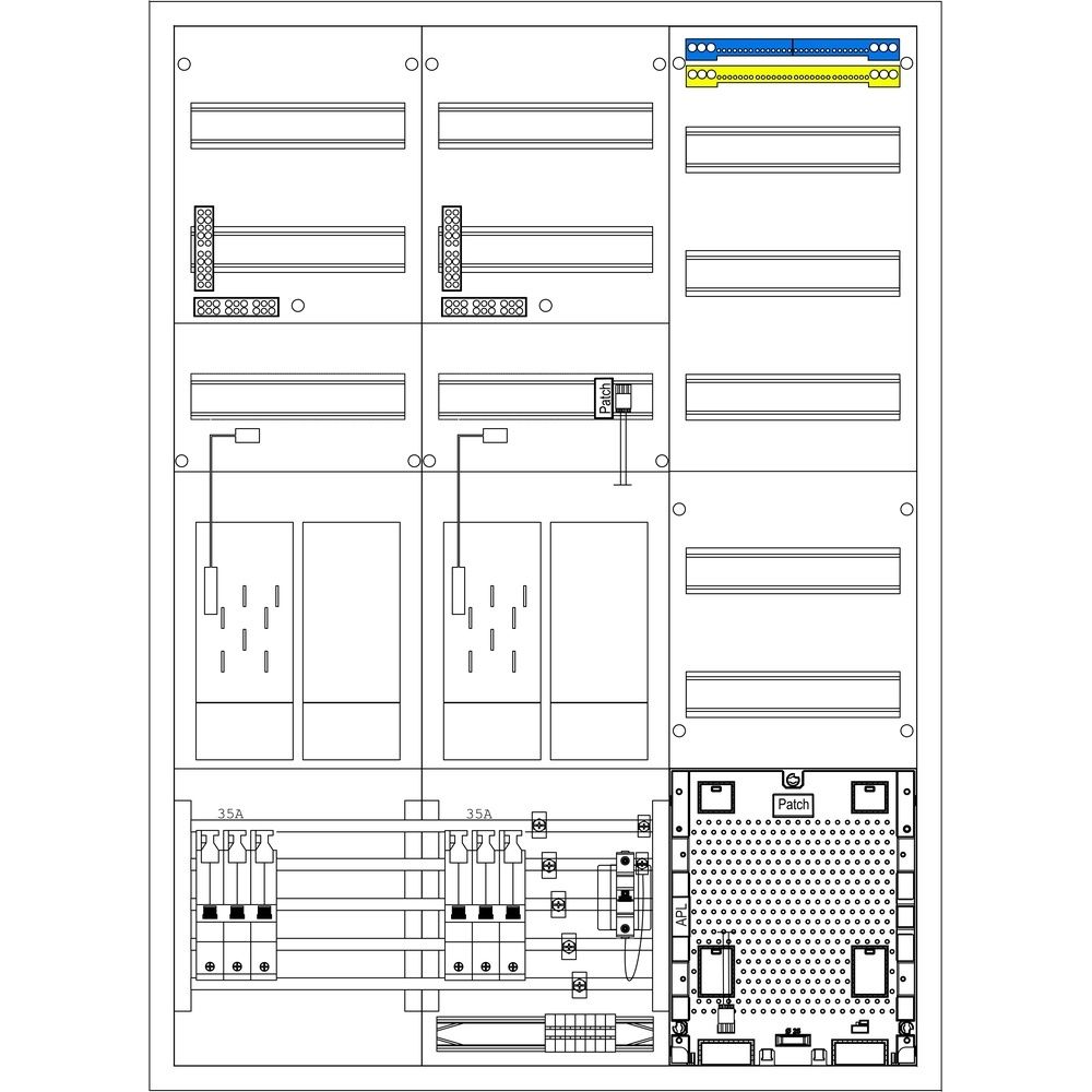 f-tronic Zählerschrank EHZ61APZ-0035-TIEHZ Nr. 7121804 